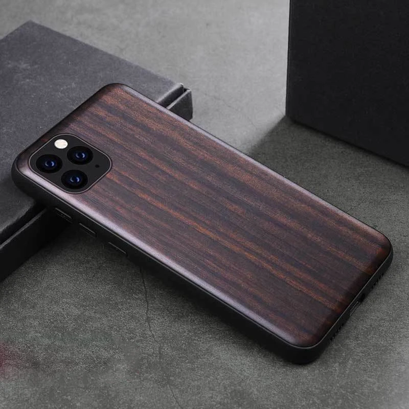 A Чехол из сандалового дерева для iPhone 11 Pro Max 11Pro XS Max XR X 7 8 Plus 6 6S+ чехол 3D рельефный узор Деревянный Твердый чехол Funda - Цвет: A