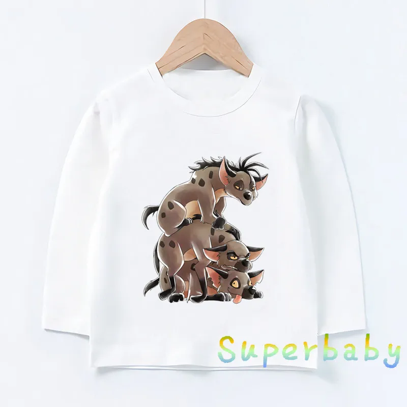 LKP5296-H Children The Lion King Mufasa and Simba Print T shirt Baby Boys Girls Cartoon Funny Tops Kids Long Sleeve T-shirt,LKP5296 - Цвет: LKP5296-H