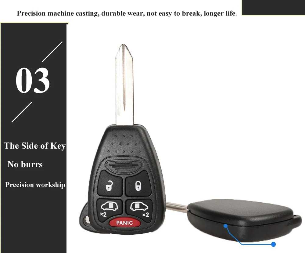 Chiave/Telecomando Per Jeep Veicolo Auto Liberty Wrangler Commander Compass Grand Cherokee Dodge Chrysler - 10x 315/433mhz Id46 Chip Jeep - Hf2e867f0d4744ef0a1db971c7e18b0a02