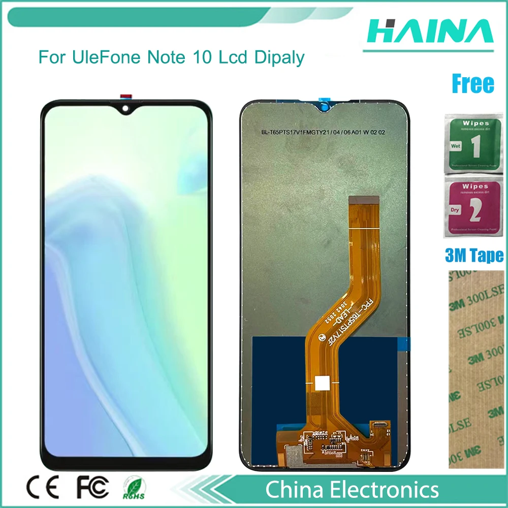 

6.52inch Cell Phone Repair Lcd For UleFone Note 10 LCD Display Assembly Screen Digitizer Touch Glass Parts