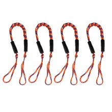 4 шт 3.5ft банджи лодка Dockline-Натяжной док-Линия Веревка для лодки,(оранжевый и синий