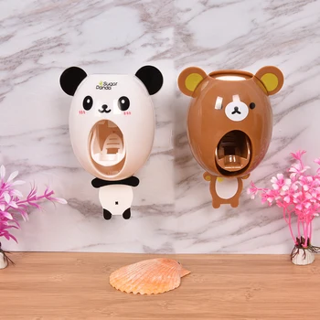 

Cartoon Animal Shapes Automatic Toothpaste Fully-automatic Device Creative Toothbrush Holder Suit Toothpaste Dispenser Squeeze