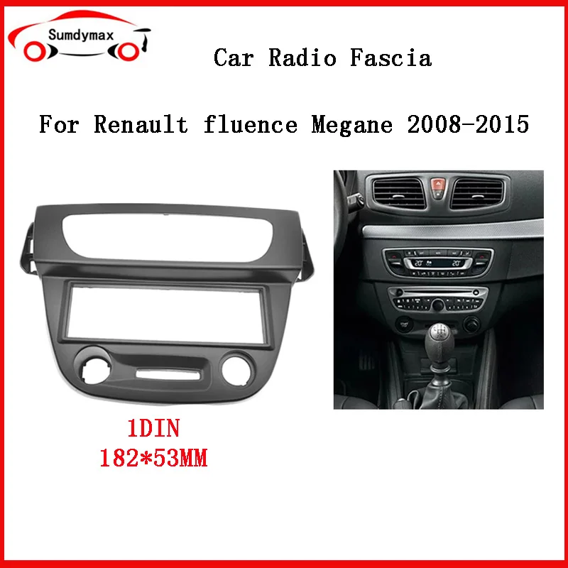 

Автомобильный радиоприемник 1 Din, рамка DVD для Renault Megane Fluence 2008-2015, комплект для установки панели приборной панели