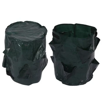 

2Pcs Potato Strawberry Planter Bags for Growing Potatoes Outdoor Vertical Garden Hanging Open Style Vegetable Planting Grow Bag