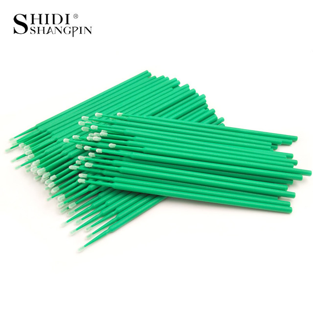 Durable Micro Disposable Eyelash Extension Makeup Brushes Individual Applicators Mascara Removing Tools Swabs