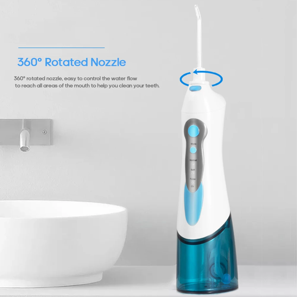 Портативный Электрический ирригатор для полости рта, водный Флоссер, USB Перезаряжаемый очиститель для зубов, инструмент для чистки зубов