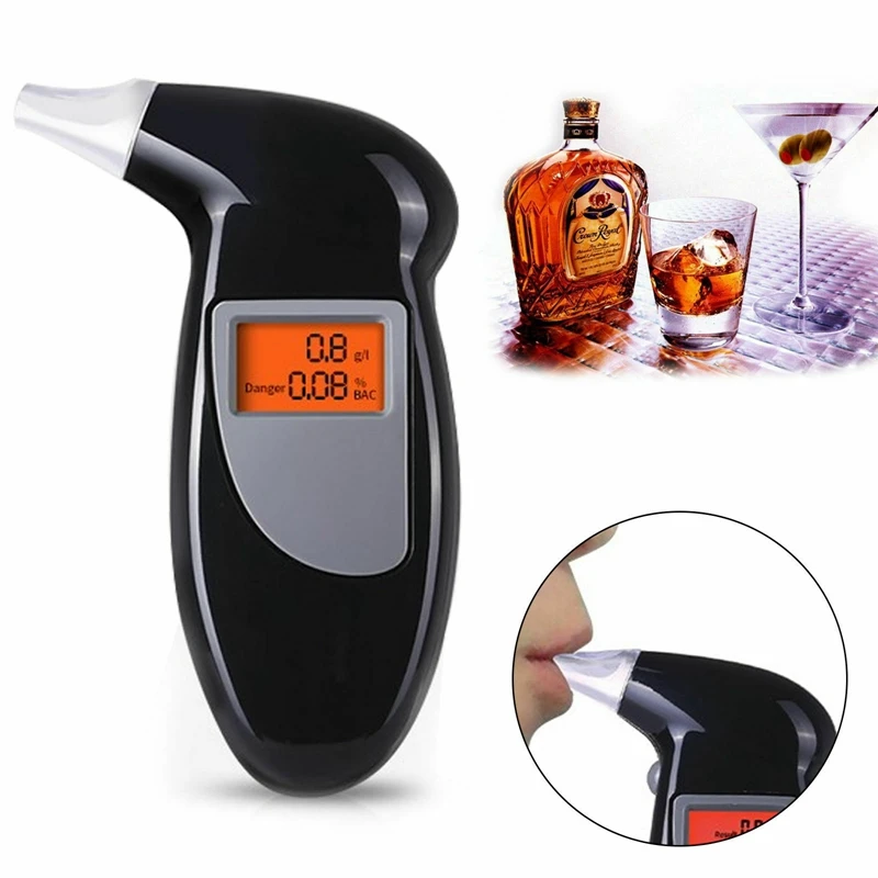 Digital Breath Alcohol Tester Breathalyzer Analyzer 10