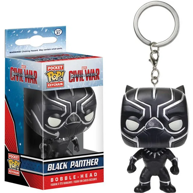 FUNKO POP Карманный Брелок для ключей POP черный пантера, Коллекционная модель, хороший подарок