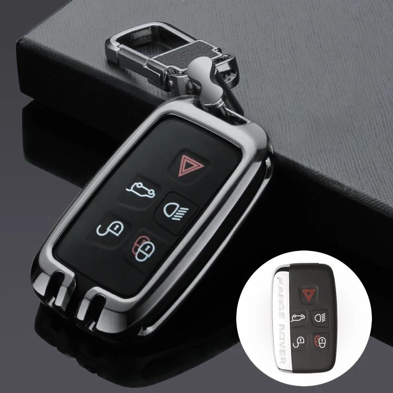 A Black 02 Автомобильный чехол для ключей, брелок для Land Rover Range Rover Sport Vogue Evoque freelander 2 Jaguar XE XJ XJL XF, автомобильный Стильный чехол для ключей - Название цвета: A Black 02