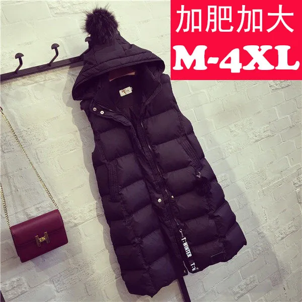 

Plus-sized down Jacket Cotton-padded Clothes 200 of Fat Mm Mid-length Thick WOMEN'S Coat Winter Waistcoat Fashion