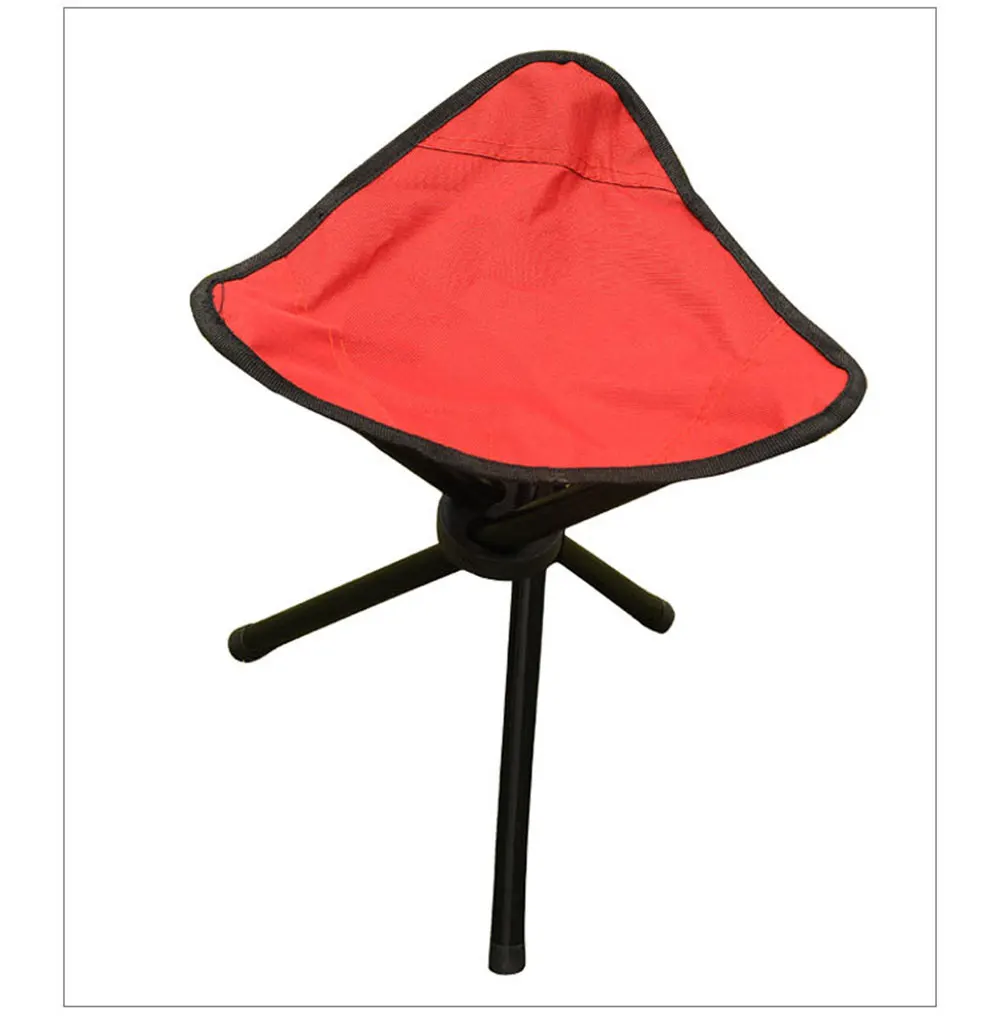 Outdoor Portable Camping Furnishings Fishing Chair Three Feet Beach Chair Foldable Tripod Stool Chair Garden Picnic Chair Small