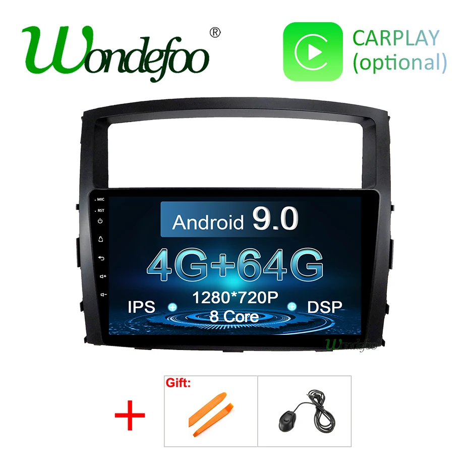 Excellent Android 9 DSP 64G AUTO Multimedia GPS for MITSUBISHI PAJERO V97 V93 Radio 8 CORE Navigation Stereo IPS 2.5D Screen no DVD Player 0