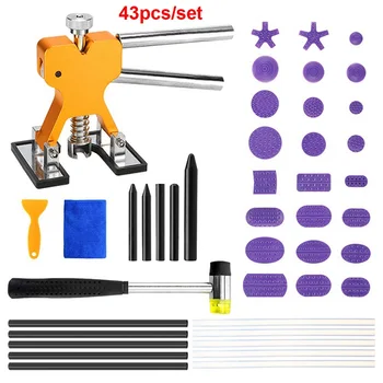 

Car Body Paintless Dent Puller Set Dent Lifter Glue Tab Dent Lifter Removal Repair Tool Hammer Tap Down Tools for Car Motorcycle