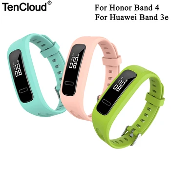 

Tencloud Replacement Watch Band For Huawei Band 3e Silicone Strap For Huawei Honor Band 4 Running Version Smart Watch Bracelet