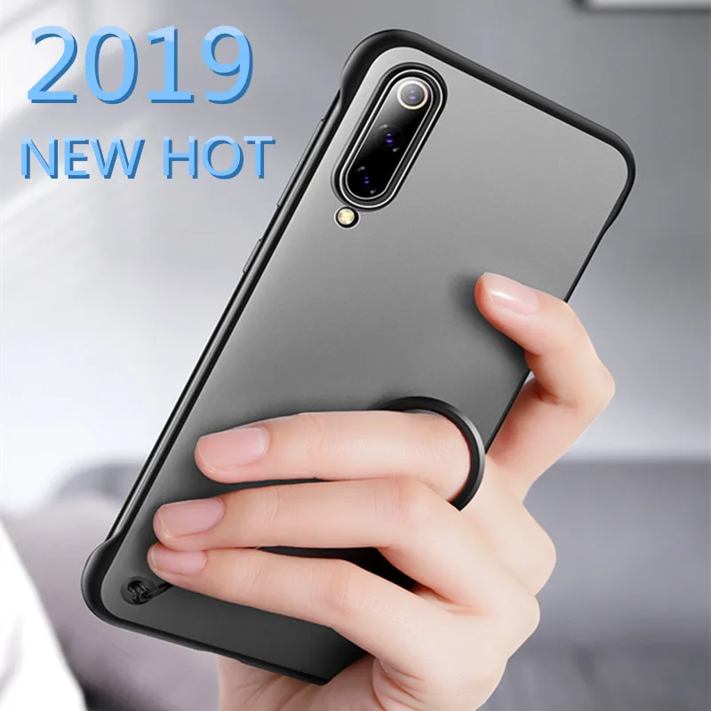 

For Xiaomi Redmi K20 Pro Redmi Note 7 7A Case Frameless Transparent Metal Ring Shockproof Cover for Xiaomi CC9 Mi 9 9T Pro Cases