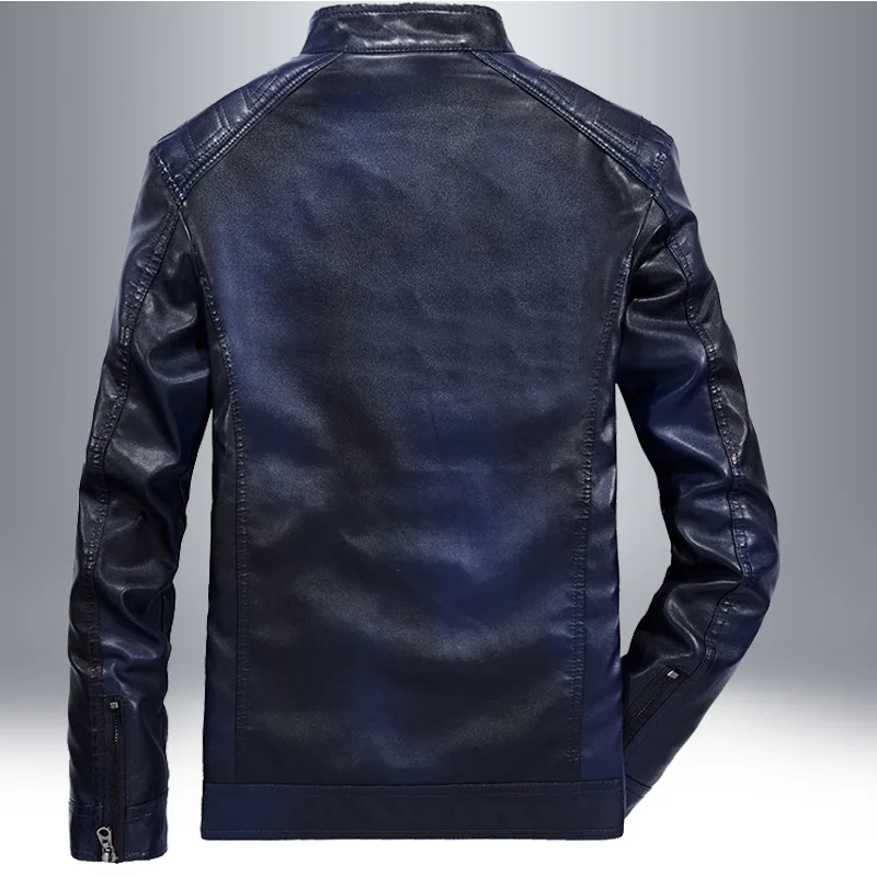 

MEN'S Leather Clothing MEN'S Jacket Parka Men PU Leather Men's Motorcycle Leather Jacket plus Velvet Jacket Men's
