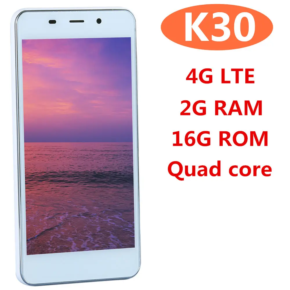 K30 смартфон 4G LTE четырехъядерный 2 Гб 16 глобальная версия 5MP HD камера android 6 0