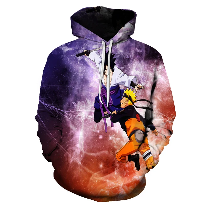 

2020 Naruto hoodie jacket man 3 d jacket cap unlined upper garment to coat Akatsuki Uchiha Itach Cosplay costume kakashi hoodi
