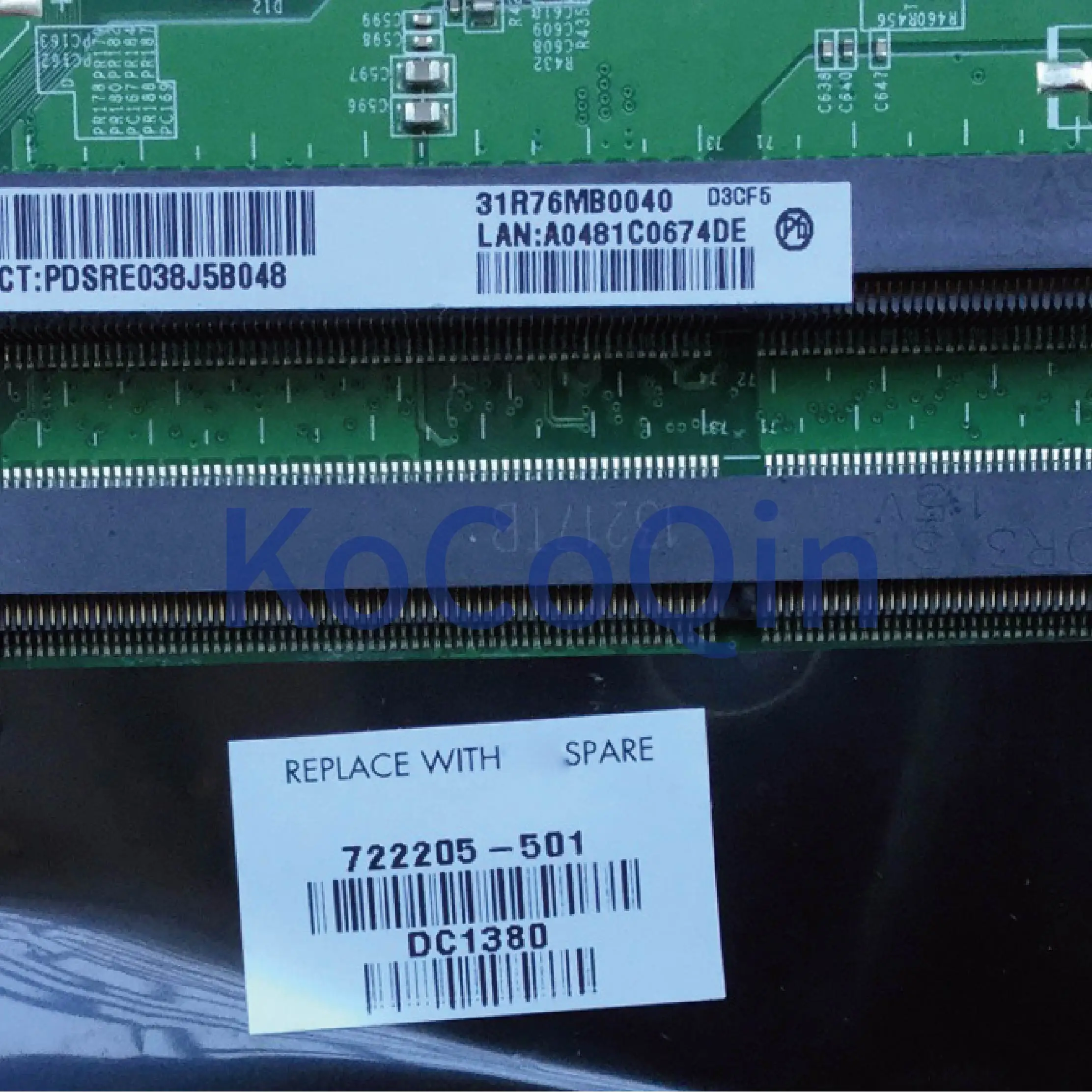 KoCoQin материнская плата для ноутбука hp Pavillion 14-E 15-E A6-5200M материнская плата 722205-001 722205-601 DA0R76MB6D0 1G
