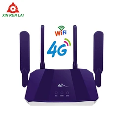 4g wifi roteador com slot para cartão sim rede sem fio lte gsm modem 300mbps lte ponto de acesso cpe 4 antena externa hotspot móvel