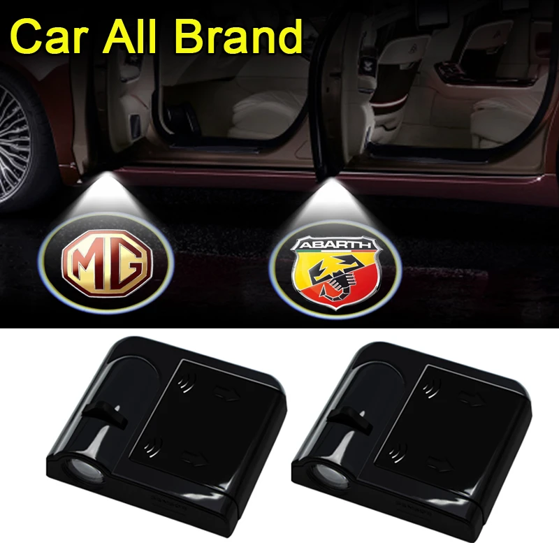 Proyector de luz de bienvenida puerta de coche, Logo LED, accesorios para SEAT León, Ibiza, Cupra, Ateca, formentador, tamascan, Kalina, 2 uds.|Pegatinas para coche| AliExpress