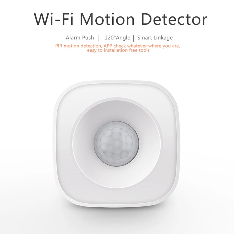 SmartLife Wifi PIR Motion Sensor Wireless Infrared Detector Tuya Smart APP Control For Home Security Burglar Alarm Sensor
