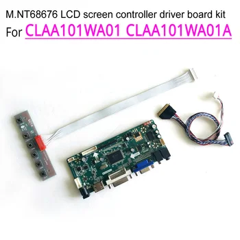 

For CLAA101WA01/A 1366*768 HDMI+VGA+DVI LED laptop panel M.NT68676 display controller drive card 10.1" WLED LVDS 40Pin DIY kit