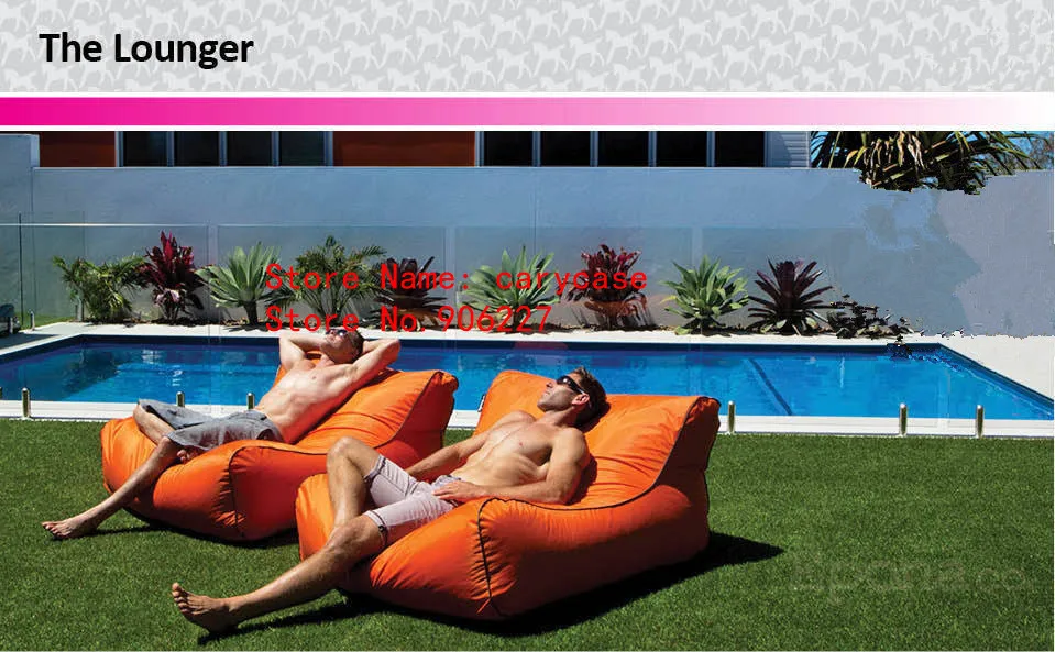 UV resistant Waterproof Extra Large Pool Floats Adult Bean Bag Outdoor Lounger Chair two people beanbag sofa