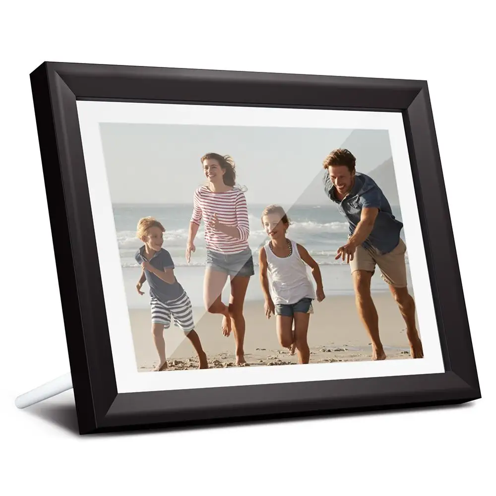 Цифровая фоторамка с сенсорным экраном 800x1280 IPS 10 дюймовая умная Wi Fi ЖК панель 16 Гб