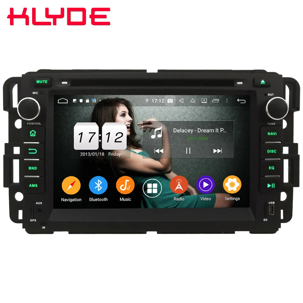 Klyde 4G Android 10 Восьмиядерный 4 Гб + 64 DSP автомобильный DVD плеер радио для Chevrolet HHR Tahoe Impala