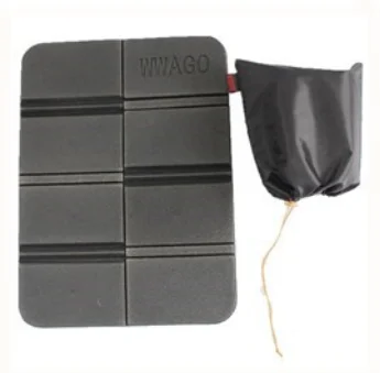 Black with bag 1 Set Portable Camping Picnic Beach Mats 38.5*27.5*8CM Cushion Folding Foam with Square Oxford Bag Waterproof Odorless Mat - Цвет: Black with bag