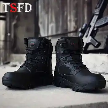 

Desert Work Boots for Men Big Size Hiking Boots High Top Men's Winter Sports Shoes Indestructible Safety Shoes Wear Resisting A5