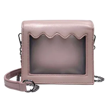 

Women 2019 New Fashion Small Bag Transparent Shoulder Bag Casual Messenger Bags Spring And Summer Popular Bag For Women 1223
