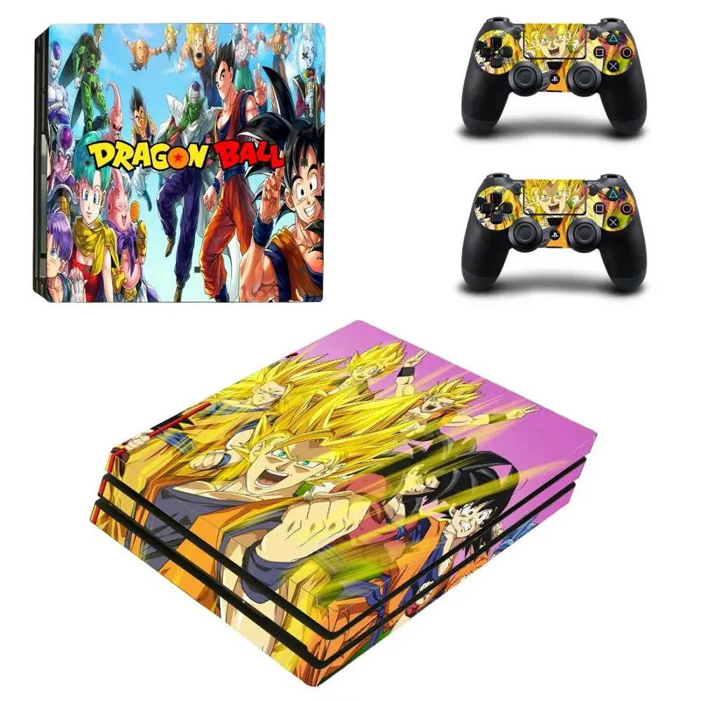 Аниме Dragon Ball PS4 Pro наклейка s Play station 4 кожа Наклейка Обложка для playstation 4 PS4 Pro консоль и контроллер скины - Цвет: YSP4P-2556