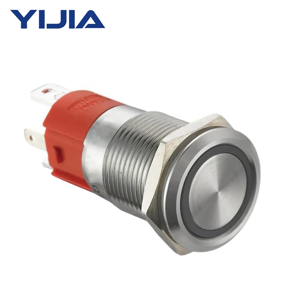 10 Amp 1NO 19 мм плоский Кепки мгновенный 12V светодиодный Водонепроницаемый
