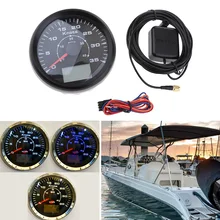 85 мм морской светодиодный Спидометр с gps подсветкой 35 узлов IP67 9-32 В постоянного тока для RV мотоцикла лодки яхты 8 цветов аксессуары для лодки