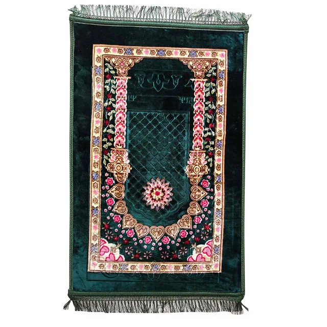 Drop Shipping 80*120cm Thicken Prayer Rug Kneeling Mat for Muslim Islam Prayer Door Floor Mat Carpet