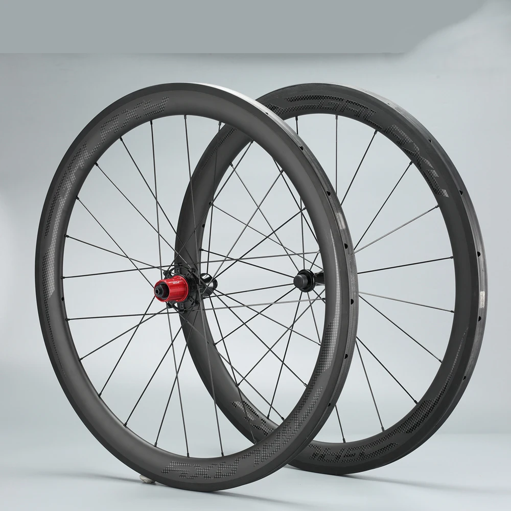 DECA углеродное волокно дорожный велосипед Колеса 700C довод колесная 50 мм матовая 25 ширина