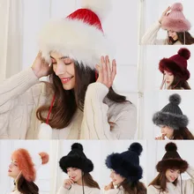 Новинка года; Модные женские шапки; сезон осень-зима; теплые вязаные шерстяные шапки; шапка с помпоном для волос; Czapka Zimowa damski