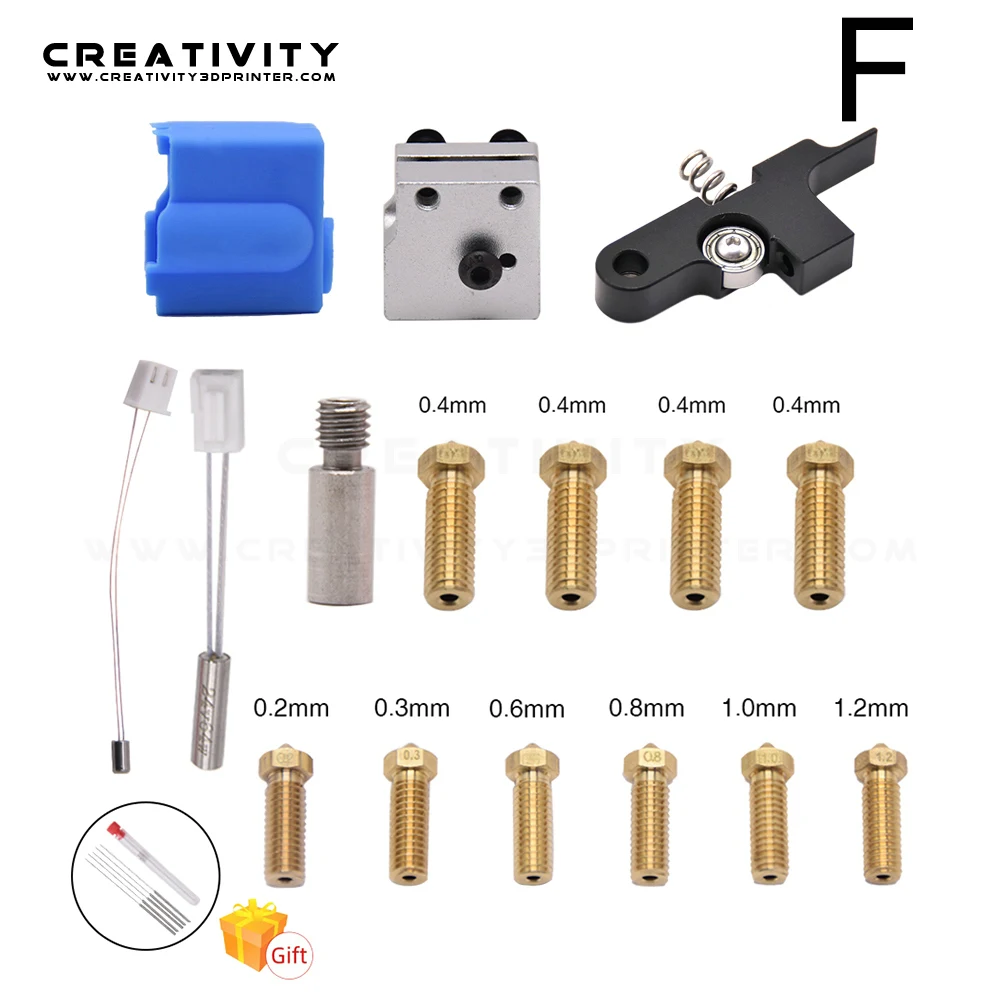 Titan Extruder Nozzle-Kit Genius Artillery Volcano Hotend Silicone Sidewinder X1 And