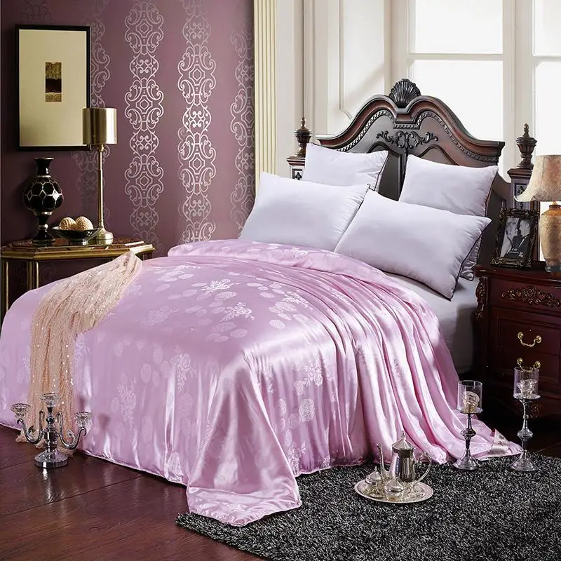 32 Luxury Mulberry Silk Filling Twin/Queen/King Comforter Bedding Set Throw Blanket Quilt Duvet For Winter Double Size | Дом и сад