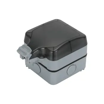 

EU Standard Waterproof Wall Socket Outdoor Grounded Weathered Electrical Outlet