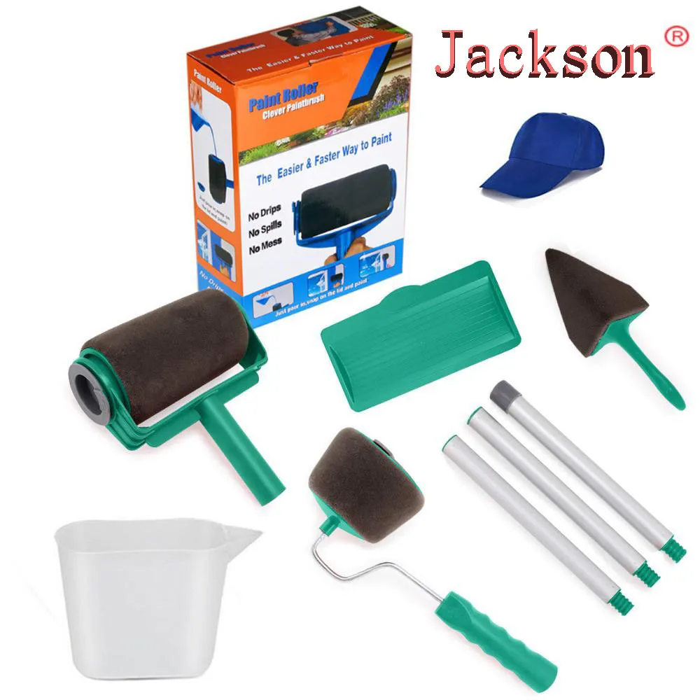 

wholesale price Seamless Paint Runner Pro Roller Brush Tool Flocked Edger Office Wall Painting Roller Paint Brush Paint Roller