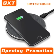 15W Qi fast wireless charger magnetic suction mobile phone fast chargers for iPhone aluminum acrylic panel for mi for vivo
