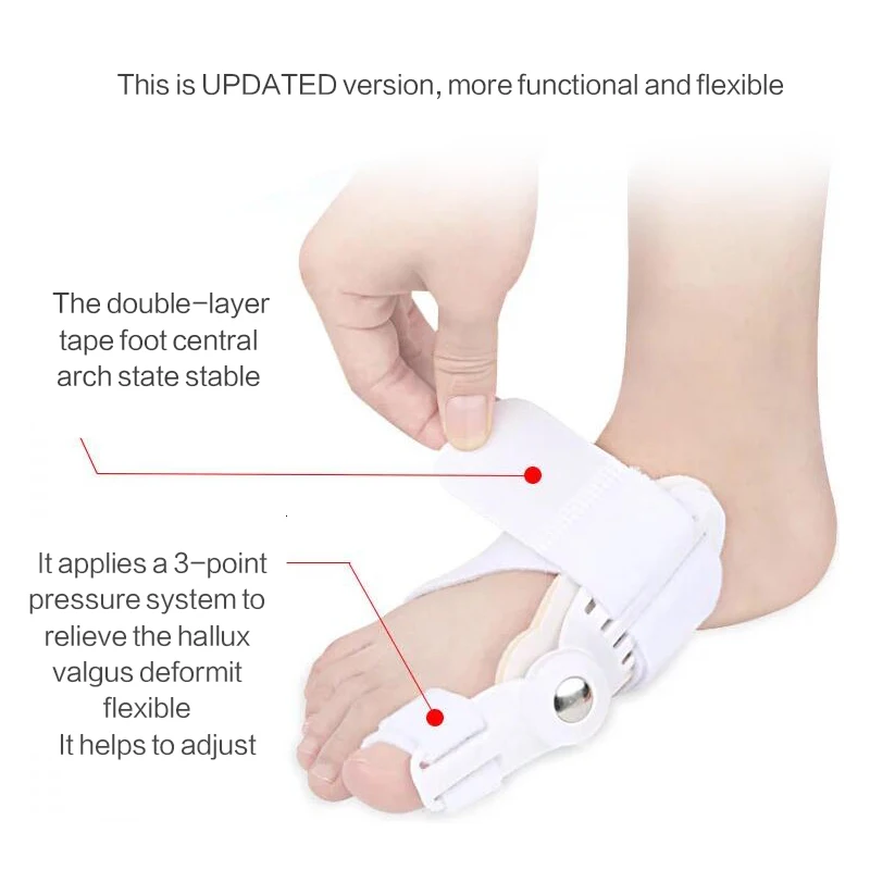 Hallux Valgus Orthotics Big Toe Corrector Foot Pain Relief Feet Care Bone Bunion Corrector Night And Day Used Splint Pedicure