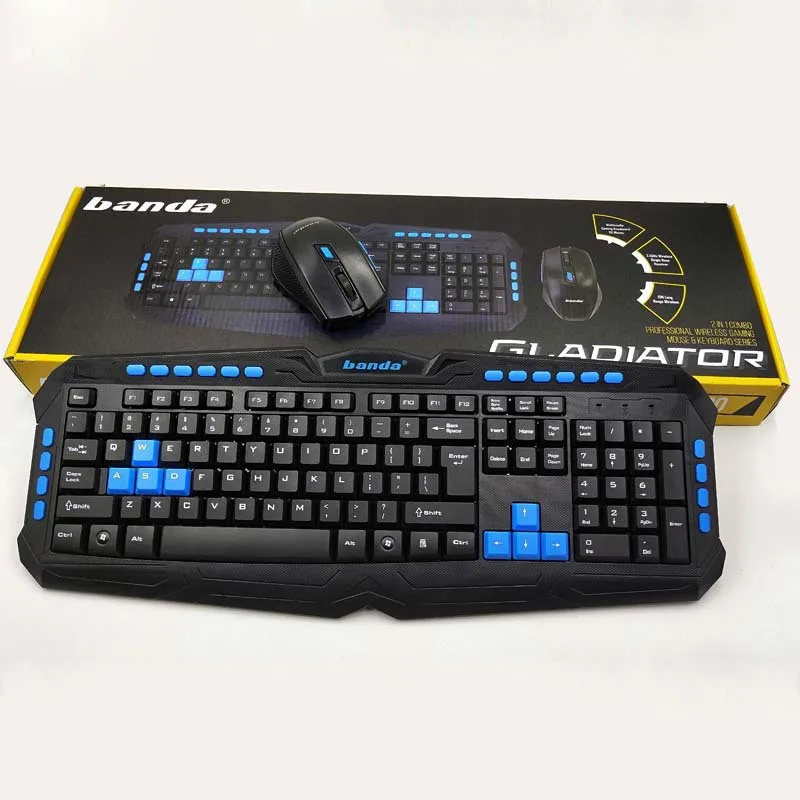 

Banda W700 Wireless Set USB Keyboard Office Gaming Keyboard Laptop Desktop Waterproof Keyboard