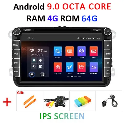 Android 9,0 DSP ips 64G 2 DIN dvd-плеер для быстрого Yeti VW passat b6 polo tiguan Seat Altea Toledo BORA golf 4 5 6 радио gps PC - Цвет: 9.0 4G 64G IPS