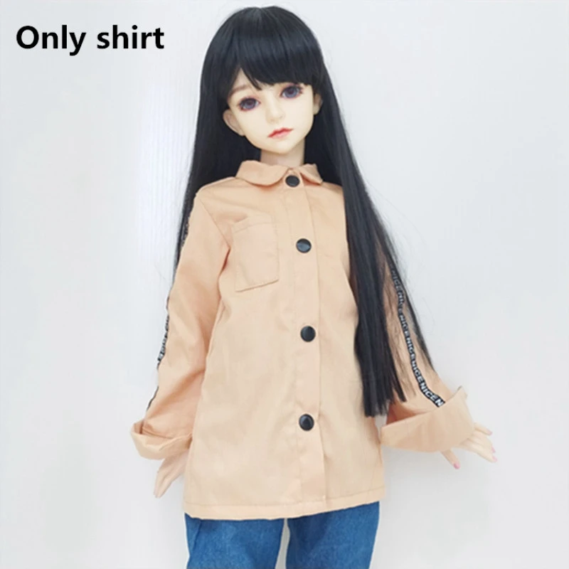 ZJF171-4 Белая, красная, синяя, серая Одежда BJD 1/3, 1/4, 1/6, длинная рубашка, тканевая Одежда для кукол, аксессуары, игрушки для детей, кукольная одежда - Цвет: ZJF171-4