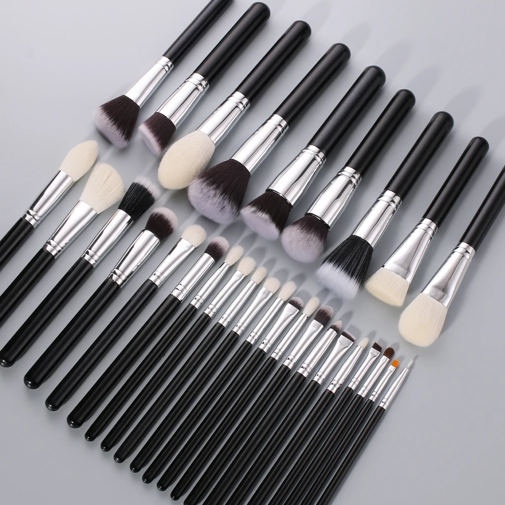 Description Picture 4 of itemBEILI 15/25/30pcs Makeup brushes set No Logo Professional Natural goat hair Foundation Eyeshadow Eyebrow make up brushes
