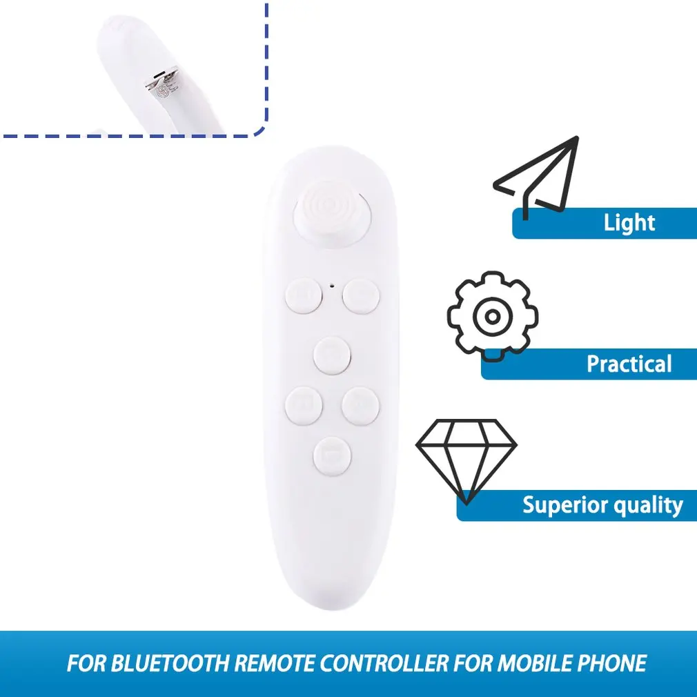Портативный беспроводной Bluetooth 3,0 пульт дистанционного управления 4 режима джойстик пульт дистанционного управления музыка игра затвор видео для VR